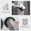 global sourcing kitinjoy indoor door mat, 32x20 non-slip absorbent dirt trapper entrance mat, low-profile washable inside floor mat, sturdy soft entry doormats for entryway, grey oem/odm services