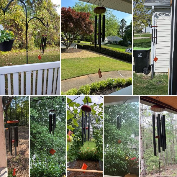producer to buyer small wind chimes for outside, wind chimes outdoor with 6 tuned tubes, memorial wind chimes for garden, patio and home discounted pricing