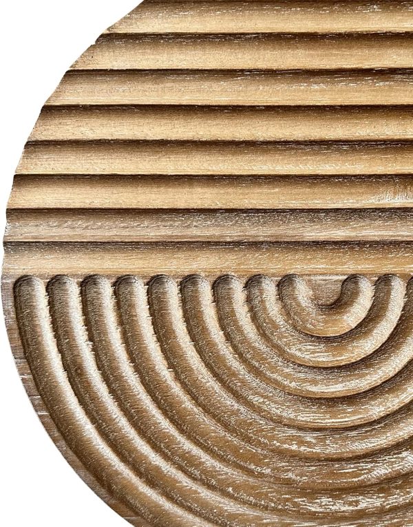 bulk purchase musanpou hand-carved wood wall decor featuring artistic round design for farmhouse and country-style interiors | wall art decoration | 11.8 inches x 11.8 inches (natural) trade price