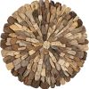 bulk purchase creative co-op round driftwood wall décor trade price