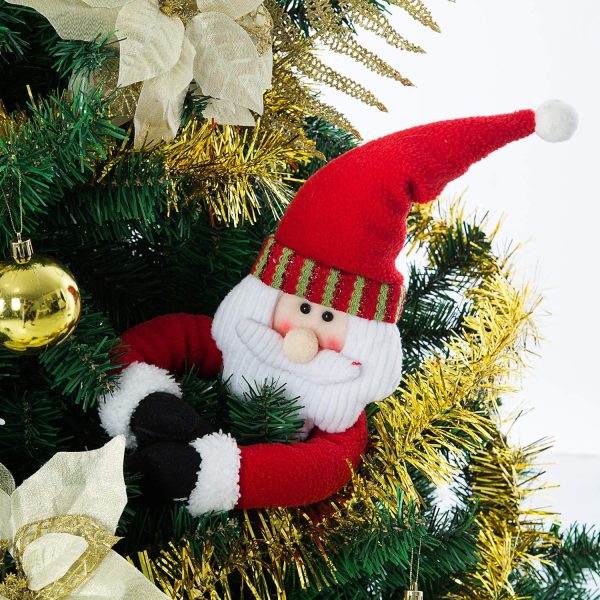 bulk purchase ogrmar 2 pack christmas curtain buckle doll santa & snowman creative curtain tieback hold back fastener,christmas wine bottle topper for xmas holiday home window decoration (red and white) factory discount