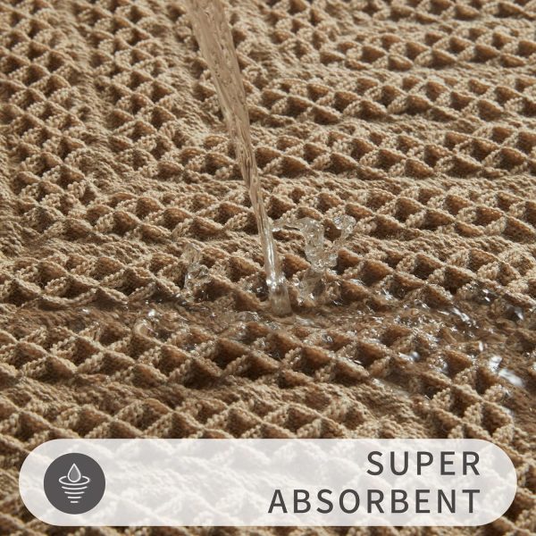 global sourcing bathroom floor mat,boho bath mat,super absorbent bath mat,bathroom rugs non slip washable, quick dry shower mats, ultra soft bath mat towel,brown,18"*30" oem/odm services