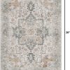 global sourcing genimo area rug 2x3 doormat, machine washable low pile rugs, small retro chenille entryway mat for entrance, hallway, kitchen and corridor, light taupe brown oem/odm services