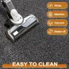 global sourcing mibao dirt trapper door mat for indoor&outdoor, 17" x 29.5", black&gray, washable barrier door mat, heavy duty non-slip entrance rug shoes scraper, super absorbent front door mat carpet oem/odm services