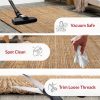 manufacturer direct nuloom ashli solid farmhouse jute accent rug, 2x3, natural trade price