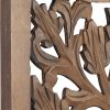 bulk purchase deco 79 wooden floral handmade home wall decor intricately carved acanthus wall sculpture, wall art 12" x 1" x 36", brown trade price