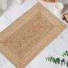manufacturer direct jute braided natural rug 2’x3' -natural linen colour, hand woven & reversible for living room kitchen entryway rug, jute burlap braided rag rug 24x36 inch, farmhouse rag rug, rustic rug trade price