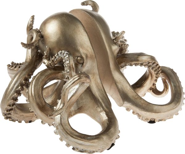 supplier direct creative co-op octopus shaped silver resin bookends (set of 2 pieces) wholesale prices