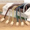 bulk purchase wooden magnetic curtain tiebacks 4 pcak, curtain tie backs for curtain holders for wall, curtain pull backs, curtain ties for drapes dark grey factory discount