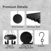 producer to buyer windchimes outdoors, 32 inches deep tone metal wind chimes with 6 thickened aluminum tubes, wind chimes for outside, memorial wind chimes best gift for mom grandma women, black discounted pricing