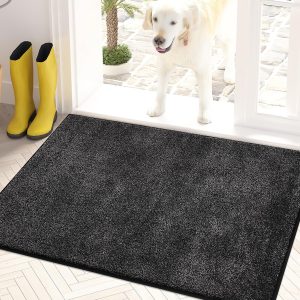 global sourcing purrugs 20"x31.5" non-slip machine washable door mat, super absorbent entry rug for muddy shoes & paws oem/odm services