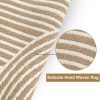 global sourcing tiffasea cotton reversible area rug, 2’x3', tan, machine washable, indoor outdoor, modern geometric pattern, perfect for high-traffic areas oem/odm services