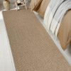 manufacturer direct earthall boho runner rug 2x6 ft washable runners for hallways cotton rubber backed kitchen runner braided indoor floor carpet runners for entryway, hallway, kitchen, bedroom, tan/brown trade price