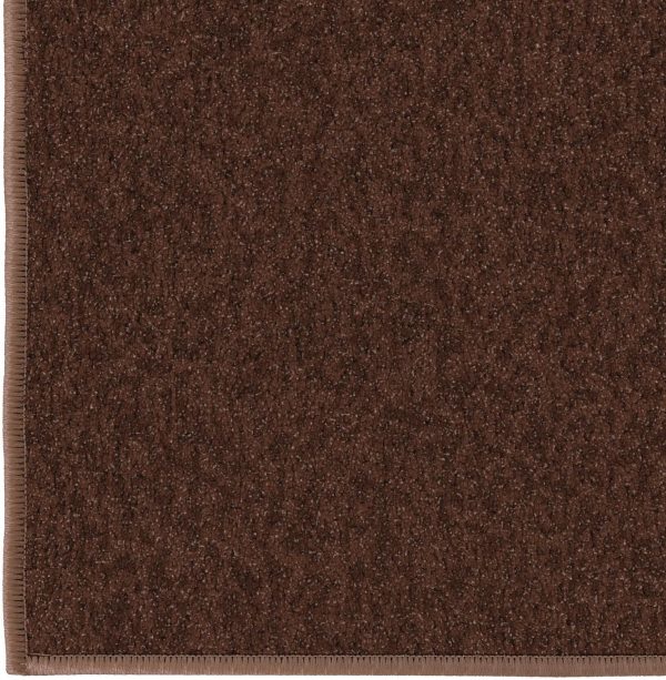 global sourcing machine washable modern solid design non-slip rubberback 2x3 traditional area rug for entryway, bedroom, kitchen, bathroom, 2'3" x 3', brown oem/odm services
