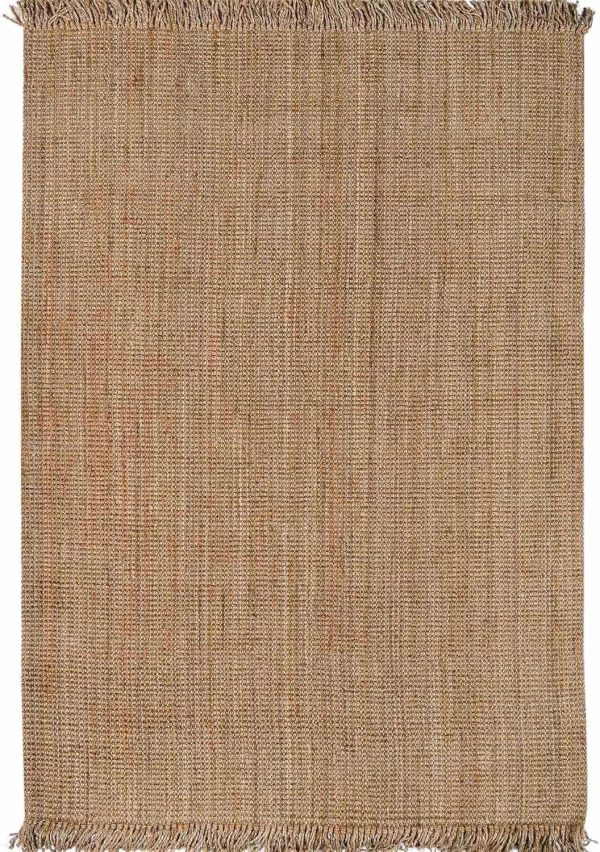 manufacturer direct hauteloom moncton sea grass jute rug - natural fiber area rug - natural fringe tassel - rattan wicker look carpet - brown - 3' x 5' trade price