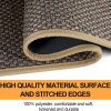 manufacturer direct kitchen mat set of 2 pcs, cushioned non slip rugs for kitchen floor, absorbent runner comfort standing mats washable for kitchen, office, home (brown, 17.3"x47"+17.3"x30") trade price