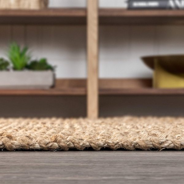 manufacturer direct jonathan y nrf102a-3 pata hand woven chunky jute indoor area -rug bohemian farmhouse easy -cleaning bedroom kitchen living room non shedding, 3 ft x 5 ft, natural color trade price