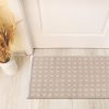 global sourcing the beer valley diamond woven rug 2'x3' - beige, anti-slip farmhouse accent cotton rugs for entryway kitchen bedroom bathroom - 24x36 inches oem/odm services
