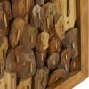 bulk purchase deco 79 teak wood abstract handmade home wall decor carved faces wall sculpture, wall art 14" x 1" x 31", brown trade price
