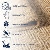 manufacturer direct jonathan y nfr101a-8 espina hand woven herringbone chunky jute indoor area rug bohemian farmhouse easy cleaning bedroom kitchen living room non shedding, 8 x 10, natural color trade price