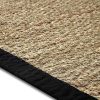 manufacturer direct chesapeake seagrass area rug with black border (5'x7') trade price