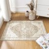 global sourcing small area rug 2x3,non slip neutral farmhouse washable entryway rug indoor,tan beige and light brown oem/odm services