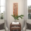 bulk purchase deco 79 wooden floral handmade home wall decor intricately carved acanthus wall sculpture, wall art 12" x 1" x 36", brown trade price