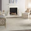 manufacturer direct nourison essentials indoor/outdoor ivory beige 7' x 10' area rug, easy cleaning, non shedding, bed room, living room, dining room, backyard, deck, patio (7x10) trade price