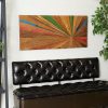bulk purchase deco 79 teak wood starburst handmade home wall decor radial wall sculpture, wall art 39" x 1" x 18", brown trade price