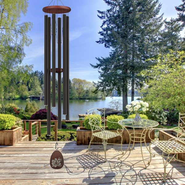 producer to buyer extra large wind chimes outside deep tone, 58" memorial wind chimes for loss of loved one,memorial sympathy gifts, church wind chime for outside garden,yard,patio and lawn discounted pricing
