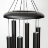producer to buyer corinthian bells by wind river - 30 inch black wind chime for patio, backyard, garden, and outdoor decor (aluminum chime) made in the usa discounted pricing