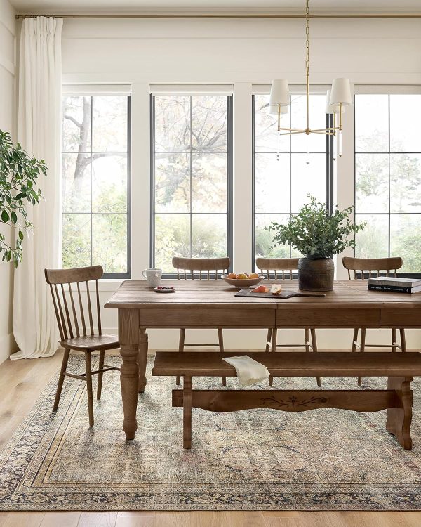 global sourcing loloi layla 9'-0" x 12'-0" area rug in olive/charcoal - thick area rug, soft area rug with, vintage inspired distressed design, low pile, non-shedding, easy clean, durable living room rug oem/odm services