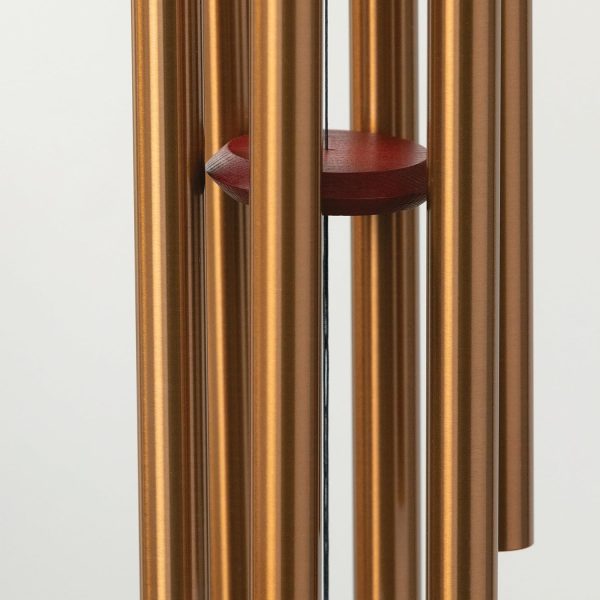 producer to buyer woodstock wind chimes of pluto wind chimes for outside, 37" bronze medium tone wind chime décor for outdoor garden, patio, porch, encore collection discounted pricing