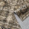 manufacturer direct vintage area rug 4x6 brown bedroom rug indoor kitchen washable living room carpet tribal distressed rug retro accent throw rug for office dining room bathroom faux wool trade price