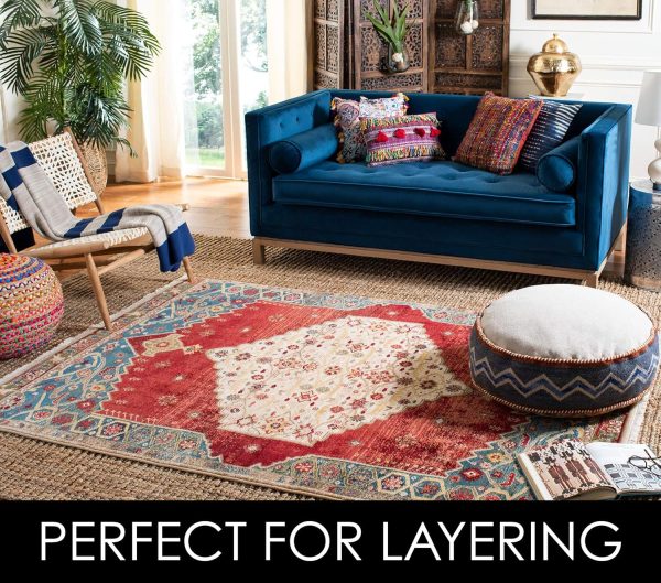 manufacturer direct safavieh natural fiber collection area rug - 6' x 9', natural, handmade chunky textured jute 0.75-inch thick, ideal for high traffic areas in living room, bedroom (nf447a) trade price
