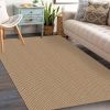 manufacturer direct kozyfly boho rugs for entryway 3x5 ft washable front door area rug indoor rubber backed kitchen area rug front porch mat cotton floor carpet for entryway bathroom living room kitchen, tan/brown trade price