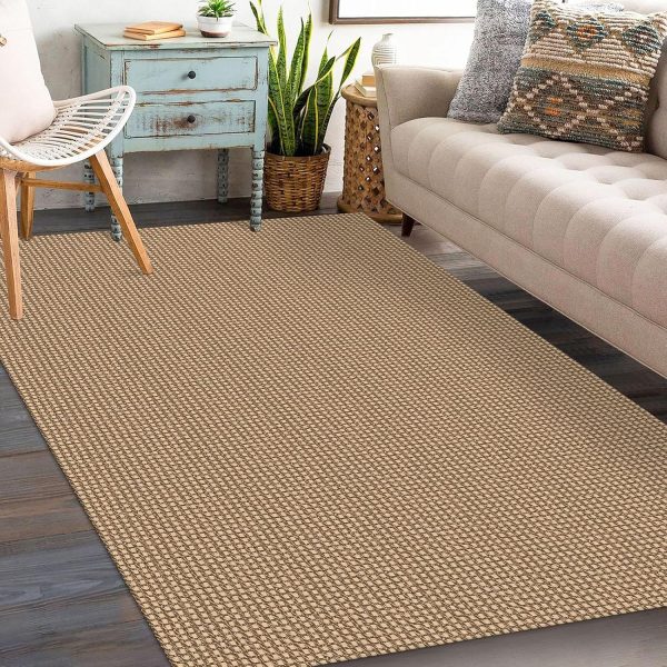 manufacturer direct kozyfly boho rugs for entryway 3x5 ft washable front door area rug indoor rubber backed kitchen area rug front porch mat cotton floor carpet for entryway bathroom living room kitchen, tan/brown trade price