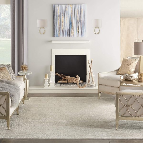 manufacturer direct nourison essentials indoor/outdoor ivory beige 7' x 10' area rug, easy cleaning, non shedding, bed room, living room, dining room, backyard, deck, patio (7x10) trade price