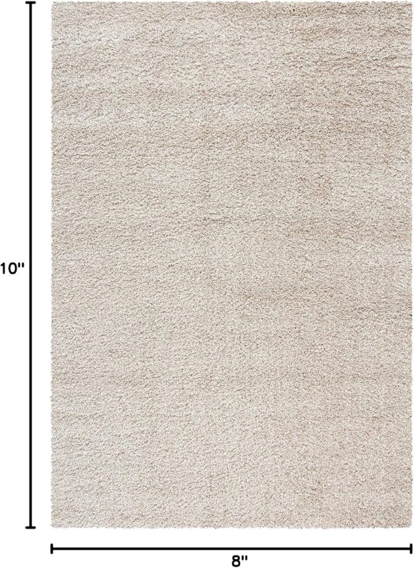 global sourcing safavieh california shag collection area rug - 8' x 10', beige, non-shedding & easy care, 2-inch thick ideal for high traffic areas in living room, bedroom (sg151-1313) oem/odm services