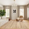 manufacturer direct nuloom 3x5 rigo jute hand woven area rug, natural, solid farmhouse design, natural fiber, for bedroom, living room, dining room, hallway, office, kitchen, entryway trade price