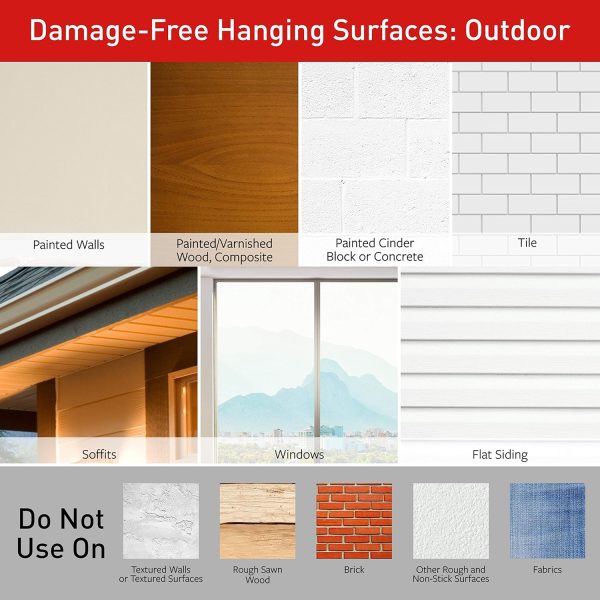 competitive pricing command outdoor large bronze hooks, holds up to 5 lb, 3 hooks and 4 command strips, damage free hanging wall hooks for hanging christmas decorations with weather resistant strips one-stop wholesale