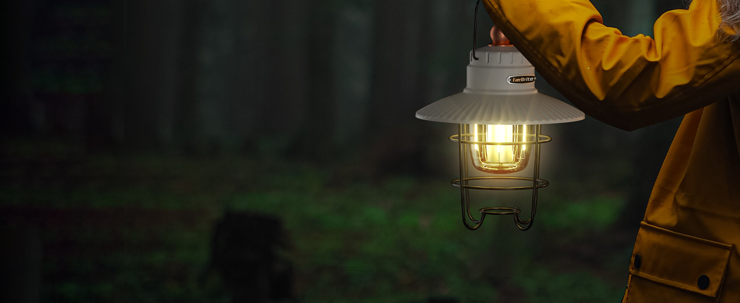 custom wholesale everbrite led camping lantern pack of 2, usb c rechargeable lantern with 3 light modes, vintage outdoor lanterns with power bank function for power outages, hurricane, emergency, fishing oem/odm services