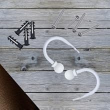 bulk purchase metal decorative curtain holdbacks, wall mounted window tiebacks draperies for bedroom, living room, office come with screws, set of 2, white factory discount