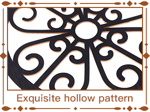 bulk purchase zzbakress 4 pcs wooden grainy rustic wall art farmhouse wall decor wooden exquisite hollow pattern wall decor elegant round wall art for living room dinner room kitchen bedroom hallway (black, rustic) trade price