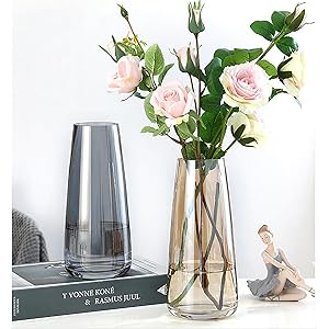 oem/odm services fantesticryan modern glass vase irised crystal clear glass vase for home office decor (neon clear) affordable bulk deals