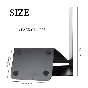 supplier direct 2pcsmetal book ends book ends decorative bookends book ends for shelves book holder (black) wholesale prices