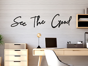 factory direct zzbakress see the good wall decor metal wall art see the good large living room wall decor black metal wall art for office modern signs for home wall decor (black, modern) volume discount
