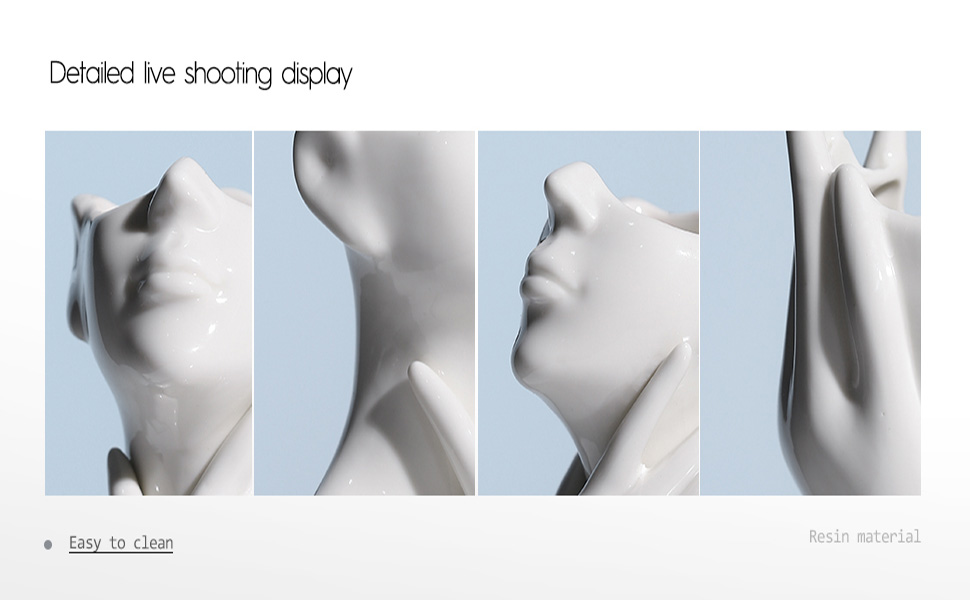 oem/odm services brownlove ceramic face vase white flower vase for decor female form face vase art vase modern decorative vase centerpiece for table shelf living room office bedroom small affordable bulk deals