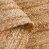 manufacturer direct hausattire hand woven jute braided rug, 2'x3' – natural, reversible boho entry area rugs for kitchen, living room i farmhouse indoor outdoor decorative floor rug, 24x36 inches trade price