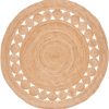 manufacturer direct safavieh natural fiber collection area rug - 3' round, natural, handmade boho charm farmhouse jute, ideal for high traffic areas in living room, bedroom (nf364a) trade price
